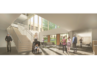Atrium Foyer View - New Greenock Health and Care Centre